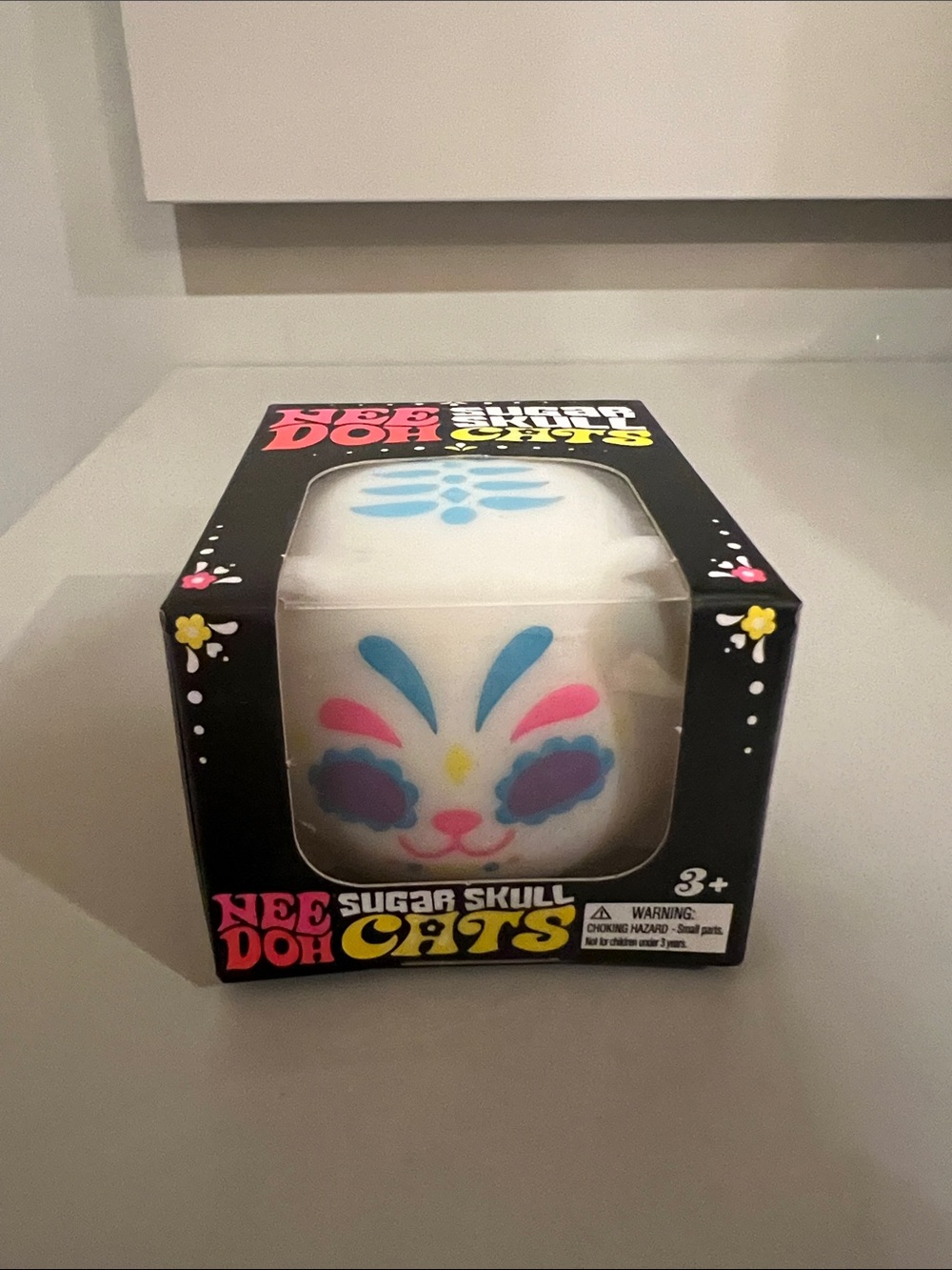 NeeDoh Sugar Skull Cats Squishy Toy